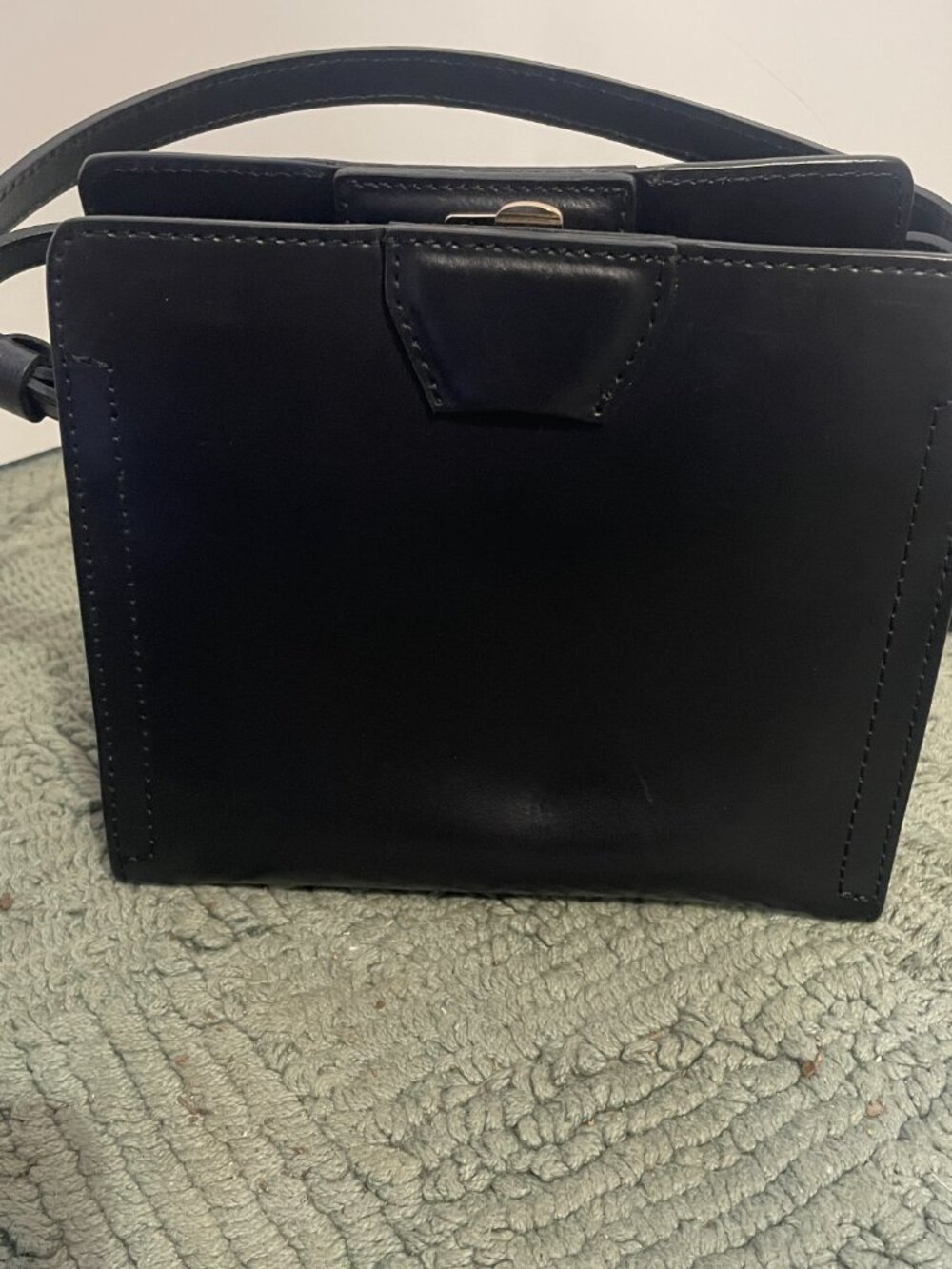 Gianni Chiarini Leather Crossbody Bag Black - Picture 8 of 9
